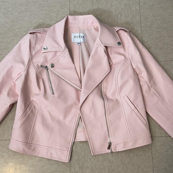 Pink Guess Leather Jacket - Picture 2 of 8